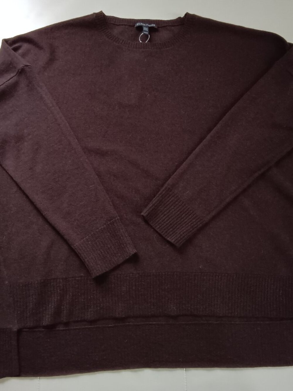 Eileen Fisher Lightweight Wool Blend Box top Sweater NWT MSRP $198 - Picture 4 of 7